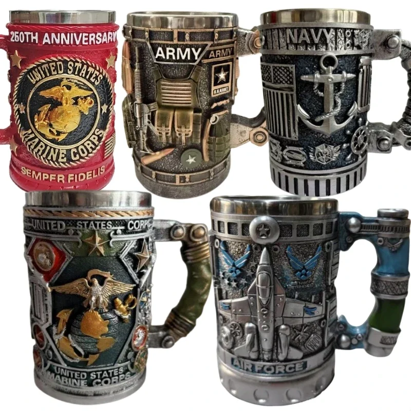 Wine Beer Coffee - 1pcs Navy Cup Air Force Anchor