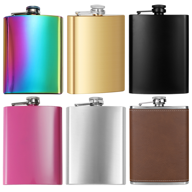 Wine Beer And Spirits - 8oz 227ml Metal Stainless Steel Hip