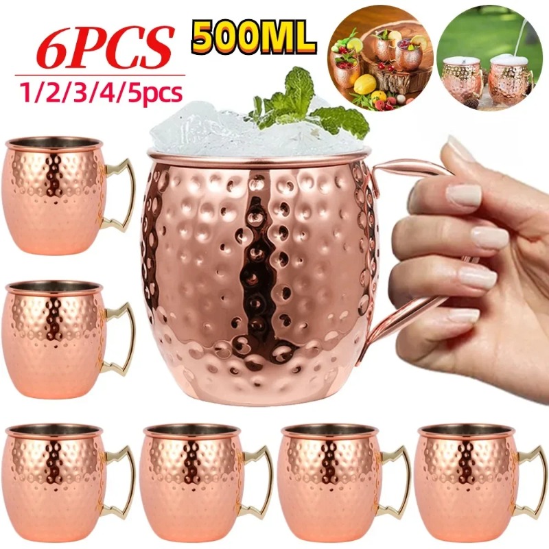1-6PCS Cocktail Wine Cup Mosco - Wine Beer Coffee review and price