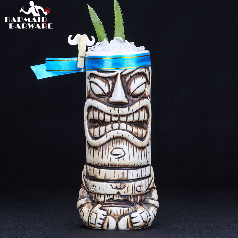 600ml Ceramic Tiki Mug Creativ - Wine Beer Coffee review and price