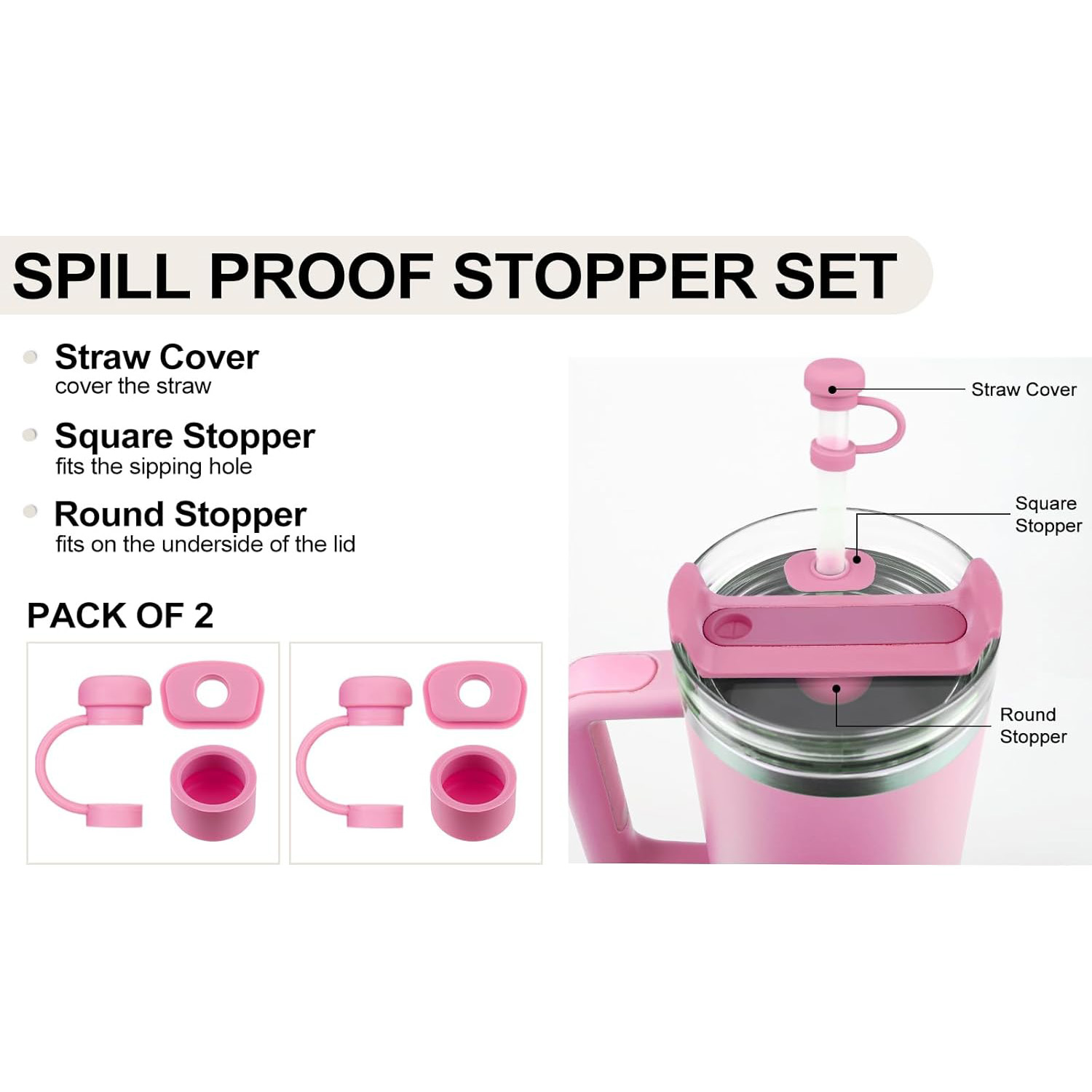 6/12Pcs Accessories for Stanle - Bottle Stopper Set review and price
