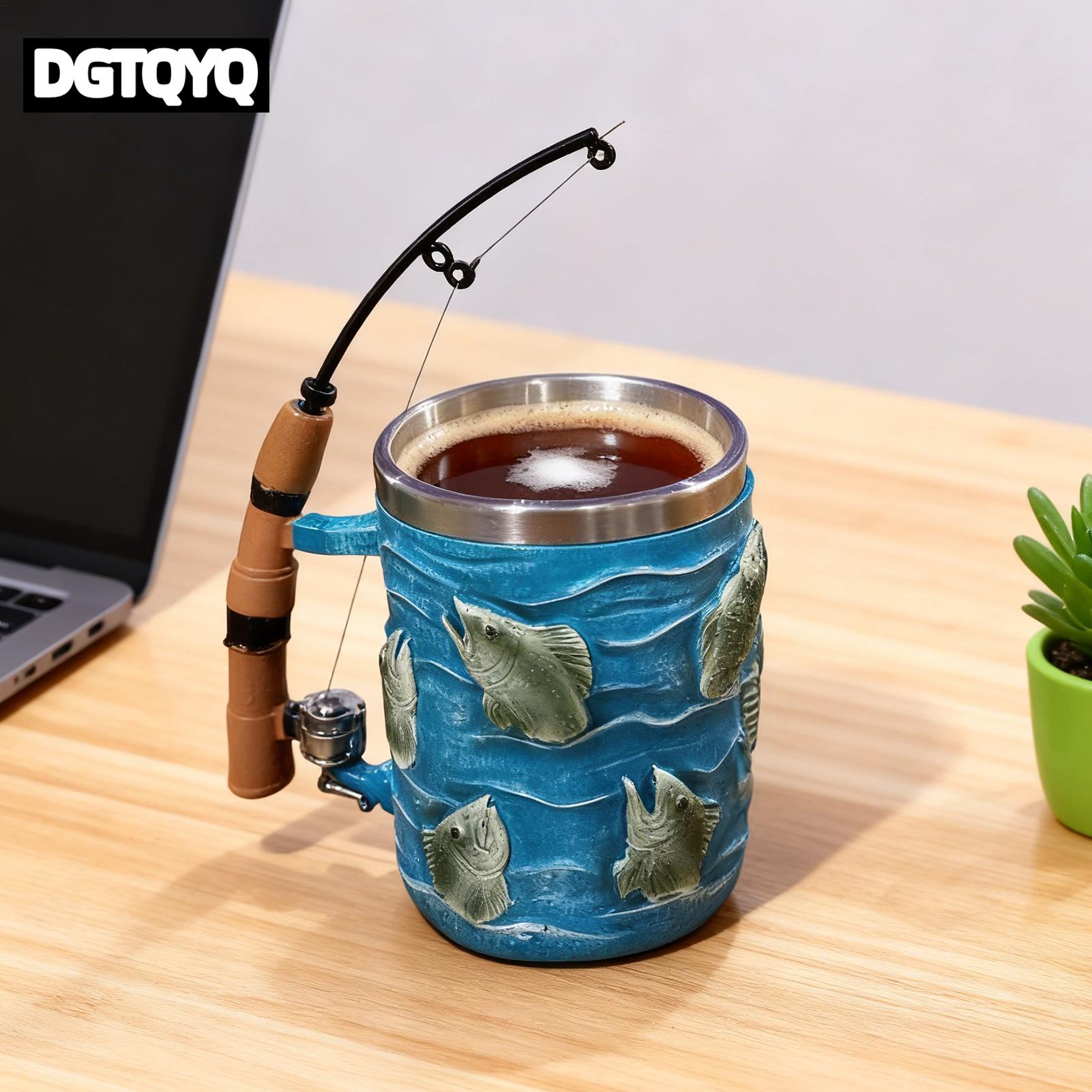Coffee Mug Resin 3D Fish Cold  - Wine Beer Coffee review and price