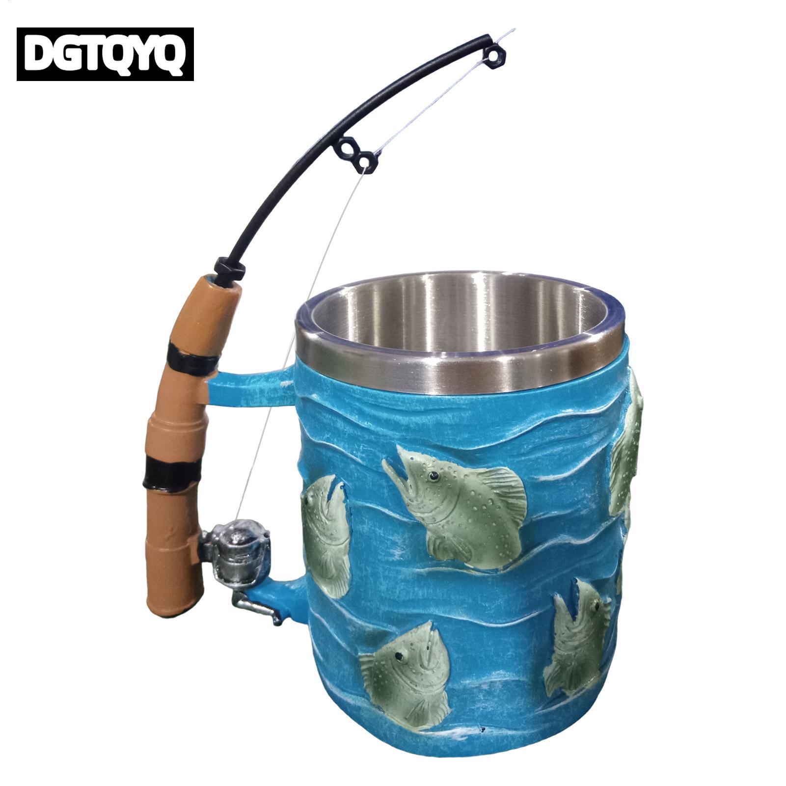 Coffee Mug Resin 3D Fish Cold  - Wine Beer Coffee review and price