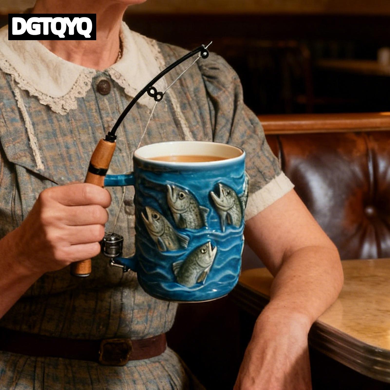 Coffee Mug Resin 3D Fish Cold  - Wine Beer Coffee review and price