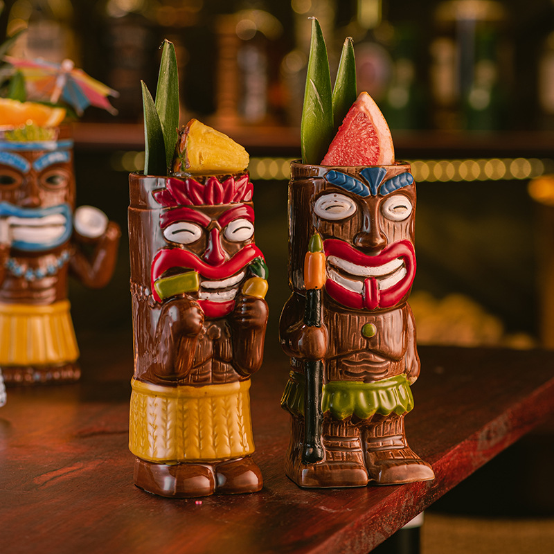 Ceramic Tiki Mug, Hawaiian Tro - Wine Beer Coffee review and price